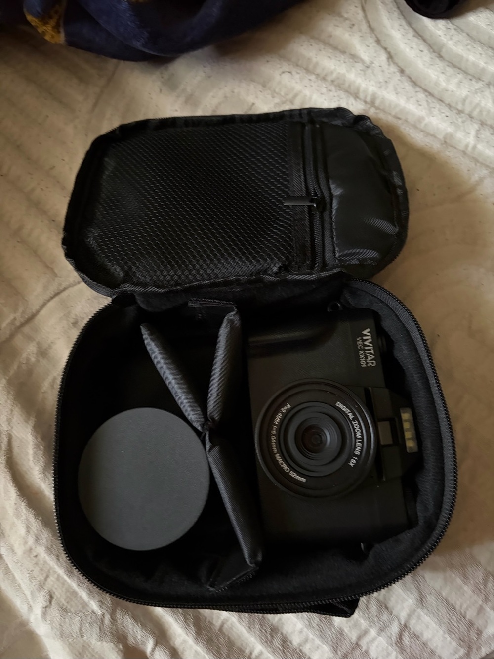 Vivitar VIV-VC1010 Black Digital Camera with Protective Case